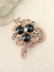 Akshay Pin Broach-Blue