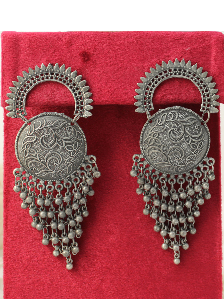 Kanika Earrings-Silver