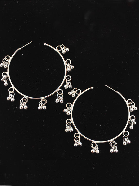 Gunjan Earrings-Silver