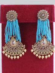 Diya Earrings-Turquoise