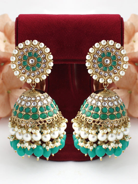 Nimrat Earrings-Rama Green