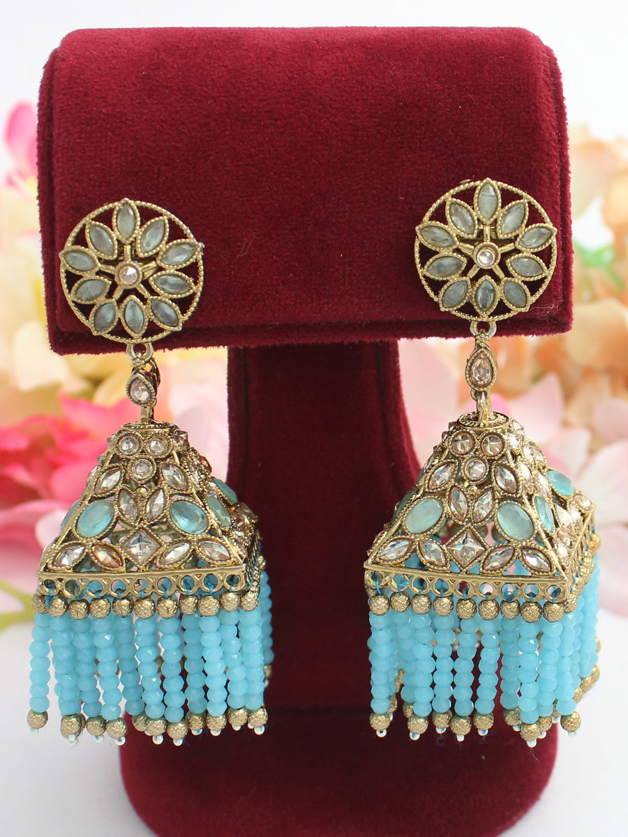 Azzah Earrings-Turquoise