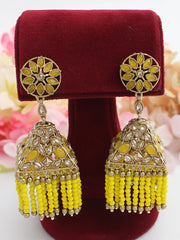 Azzah Earrings-Yellow