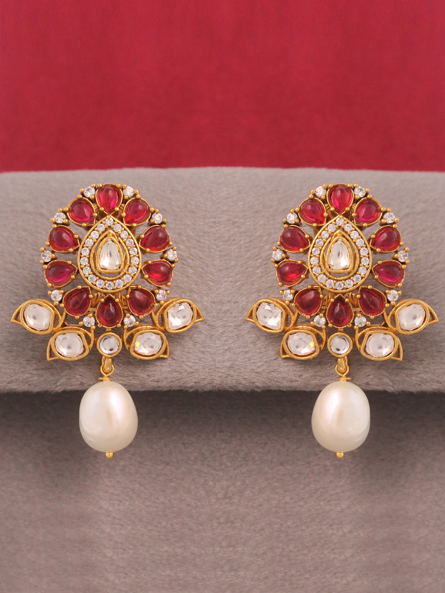 Arpita Earrings-Hot Pink