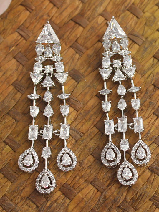 Nivanshi Earrings-Silver