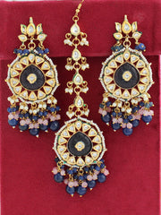 Akshara Earrings & Tikk-Blue