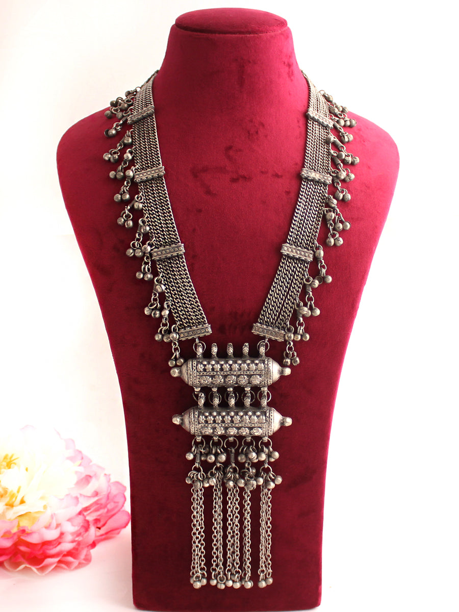 Kanchan Necklace-Antique Silver