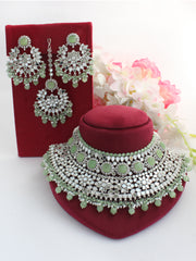 Keesha Necklace Set - Mint  Green 