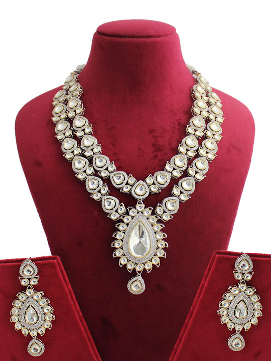 Delhi Necklace Set-Metallic