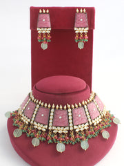Payal Necklace Set - pink