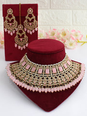Devina Necklace Set-Pastel Pink