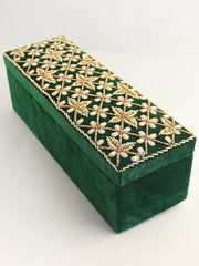 1 Row Bridal Choora Bangle Box-Green