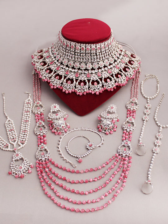 Ishrat Bridal Set-Pink