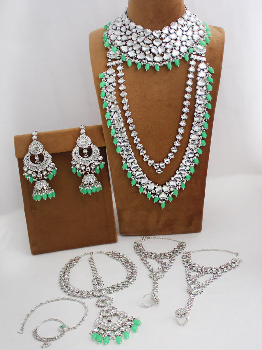 Kavya Bridal Set-Mint Green