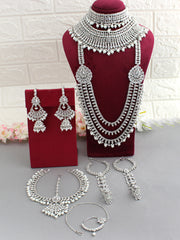 Sharvi Bridal Set-Silver