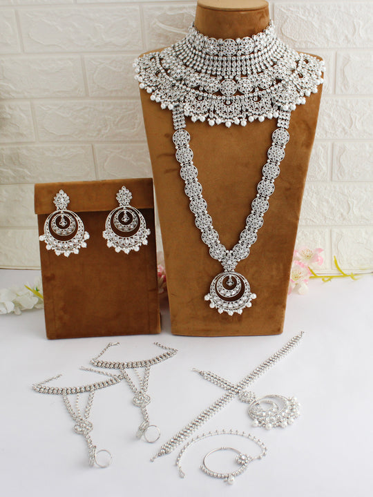 Himangi Bridal Set-Silver