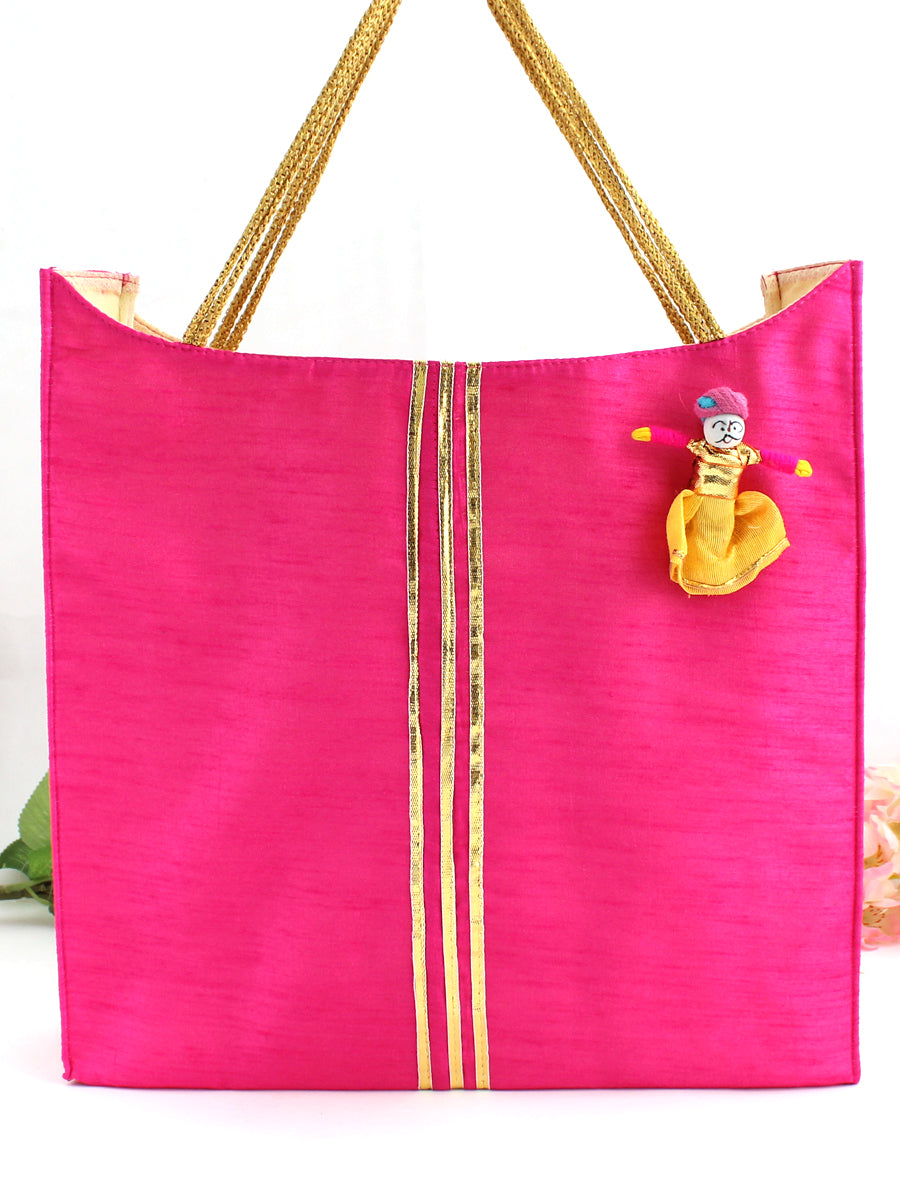 Silk Bag / Wedding Favors-Hot Pink