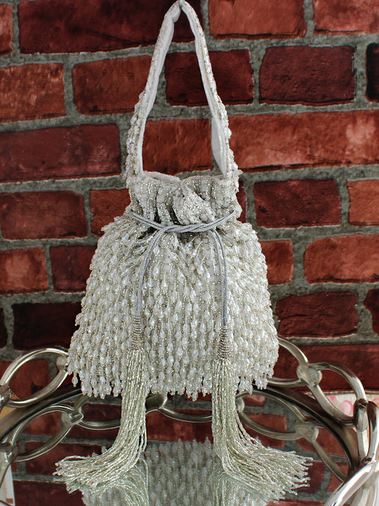 Aarzoo Potli Bag-Silver