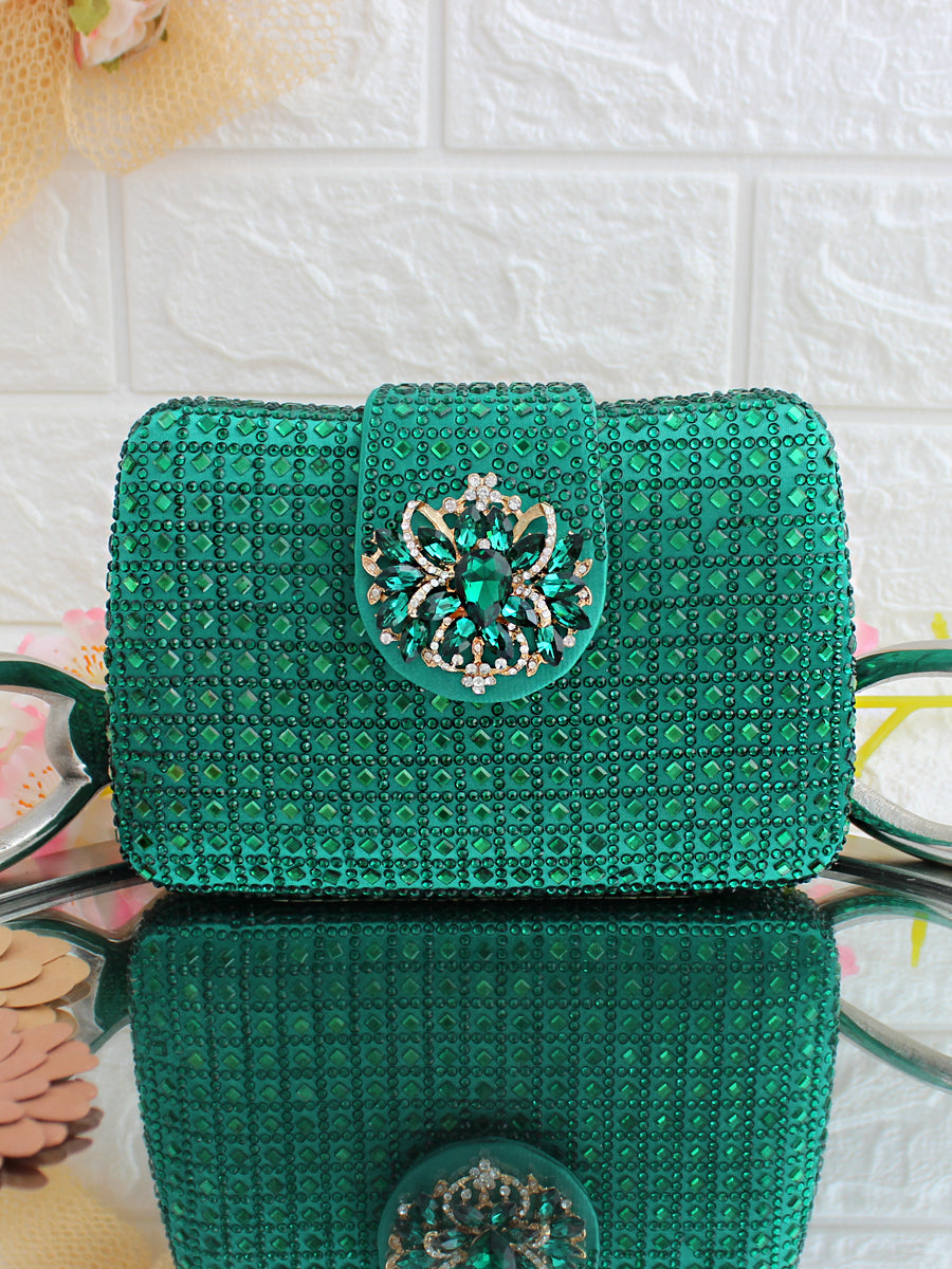 PIJUSHI Womens Designer Leaf Clutch Purse Leather Shoulder Crossbody Bag  for Women (22290 Green): Handbags: Amazon.com