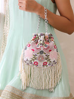 Diya Potli Bag-White