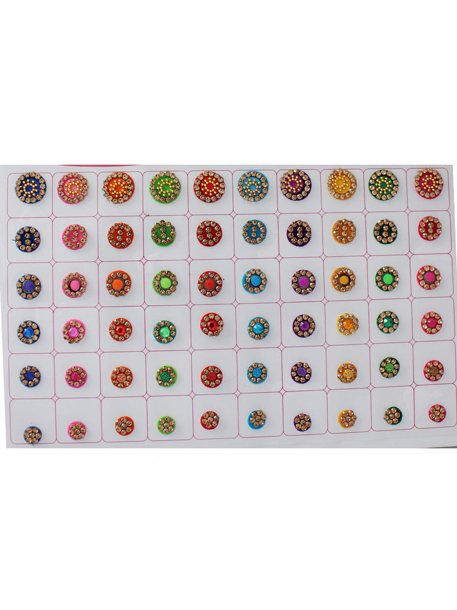 Multi Color Bindi Book with Stone Work -16