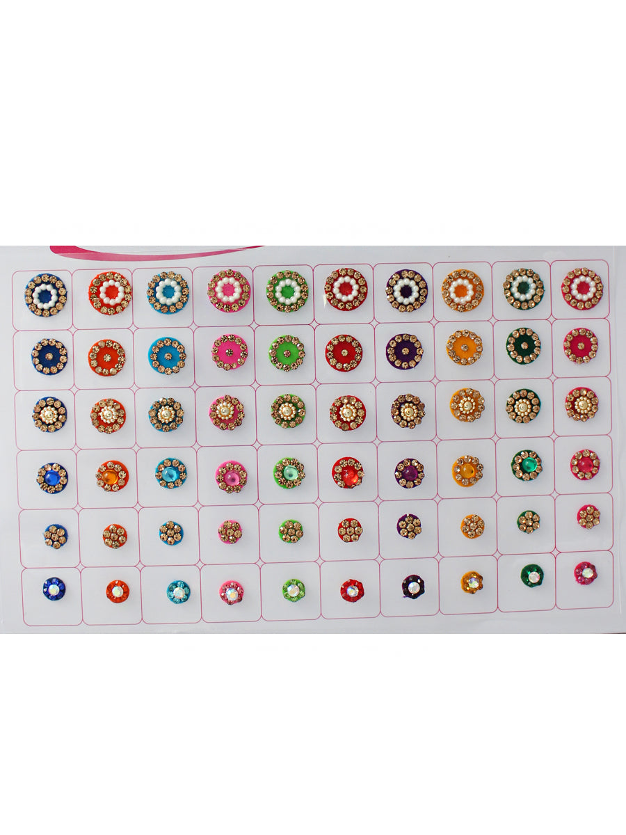 Multi Color Bindi Book with Stone Work -16