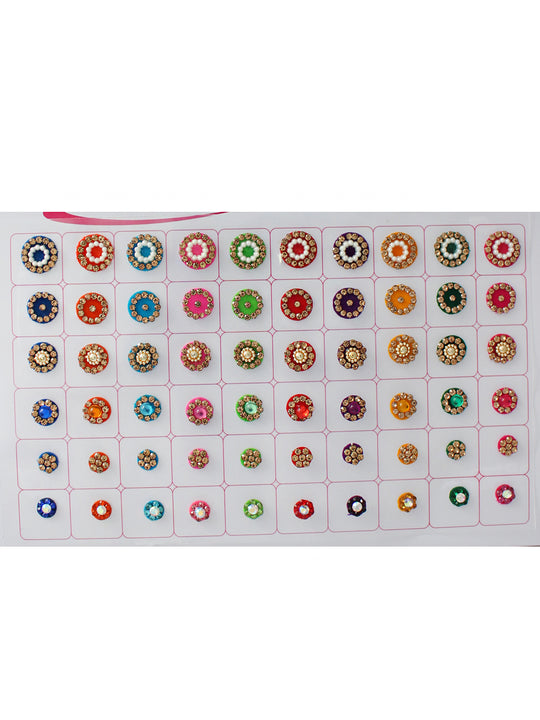 Multi Color Bindi Book with Stone Work -16