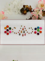 Bindi Work Tree Multi Color Stone Work Bindi Card – Indiatrendshop