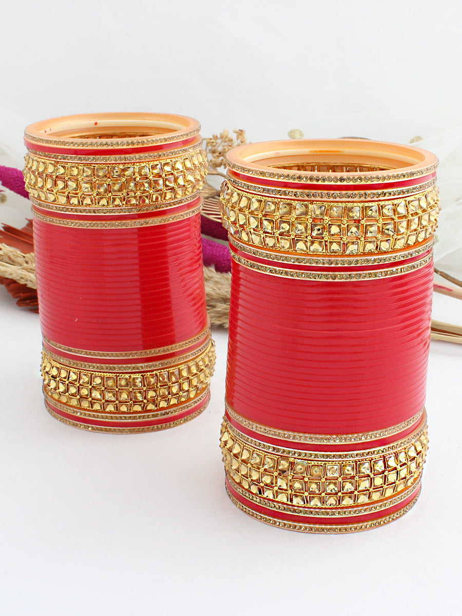 Saysha Bridal Choora-Red