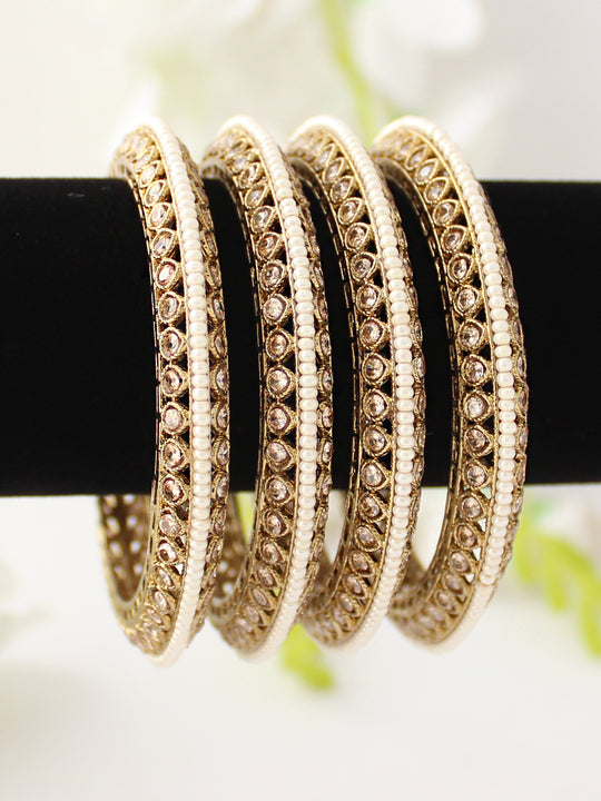 Palak Bangle Set-Golden