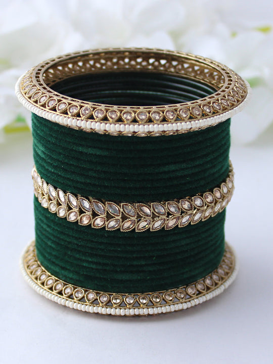 Reet Bangle Set-Green