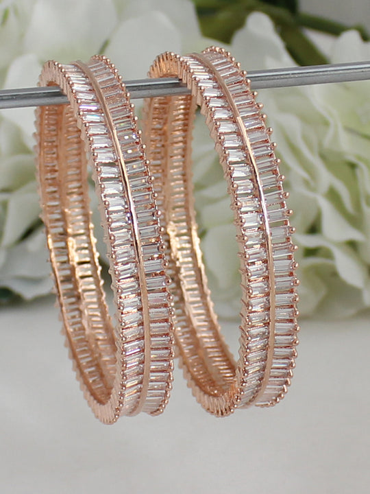 Taniya Bangle Set-Rose Gold