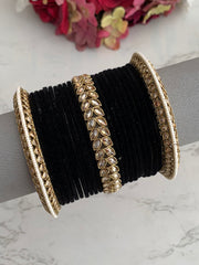 Reet Bangle Set-Black