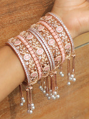 Sharmin Bangle Set-Pastel Pink 