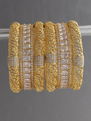 Ishani Bangle Set-Golden