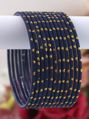 Sia Bangle Set-Navy Blue