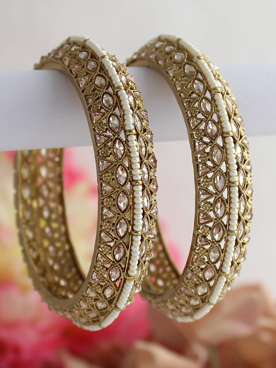 Jiya Bangle Set-Golden