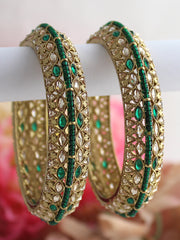 Jiya Bangle Set-Green