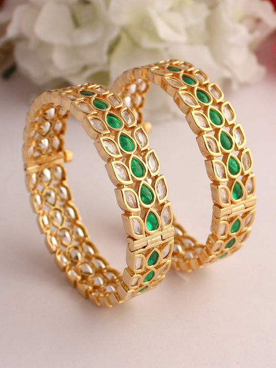 Shivali Bangle Set Green