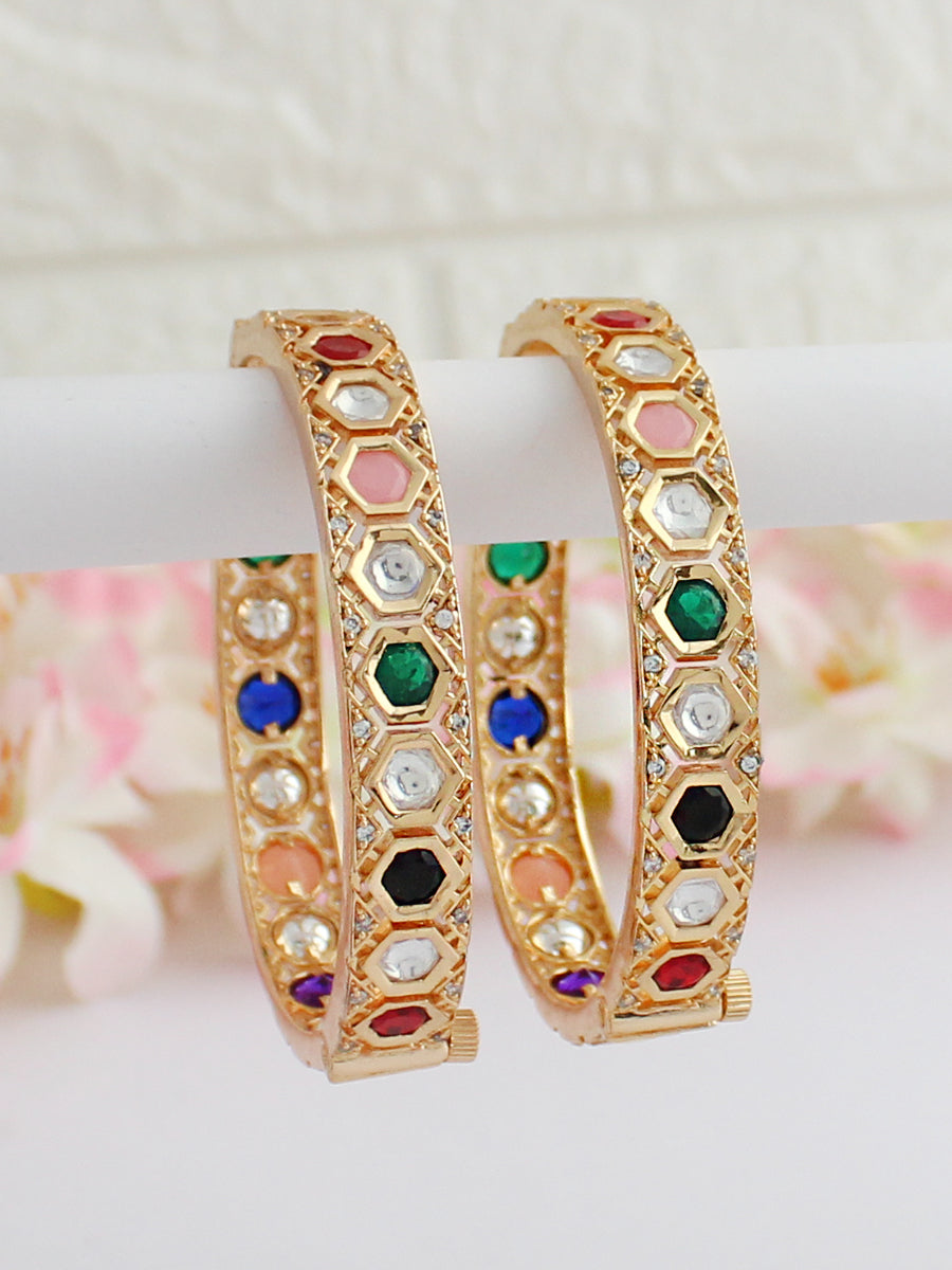 Shivani Bangle Set-Multicolor