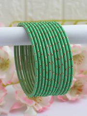 Sia Bangle Set-Sage Green