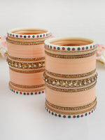 Mehar Bridal Chuda-Peach