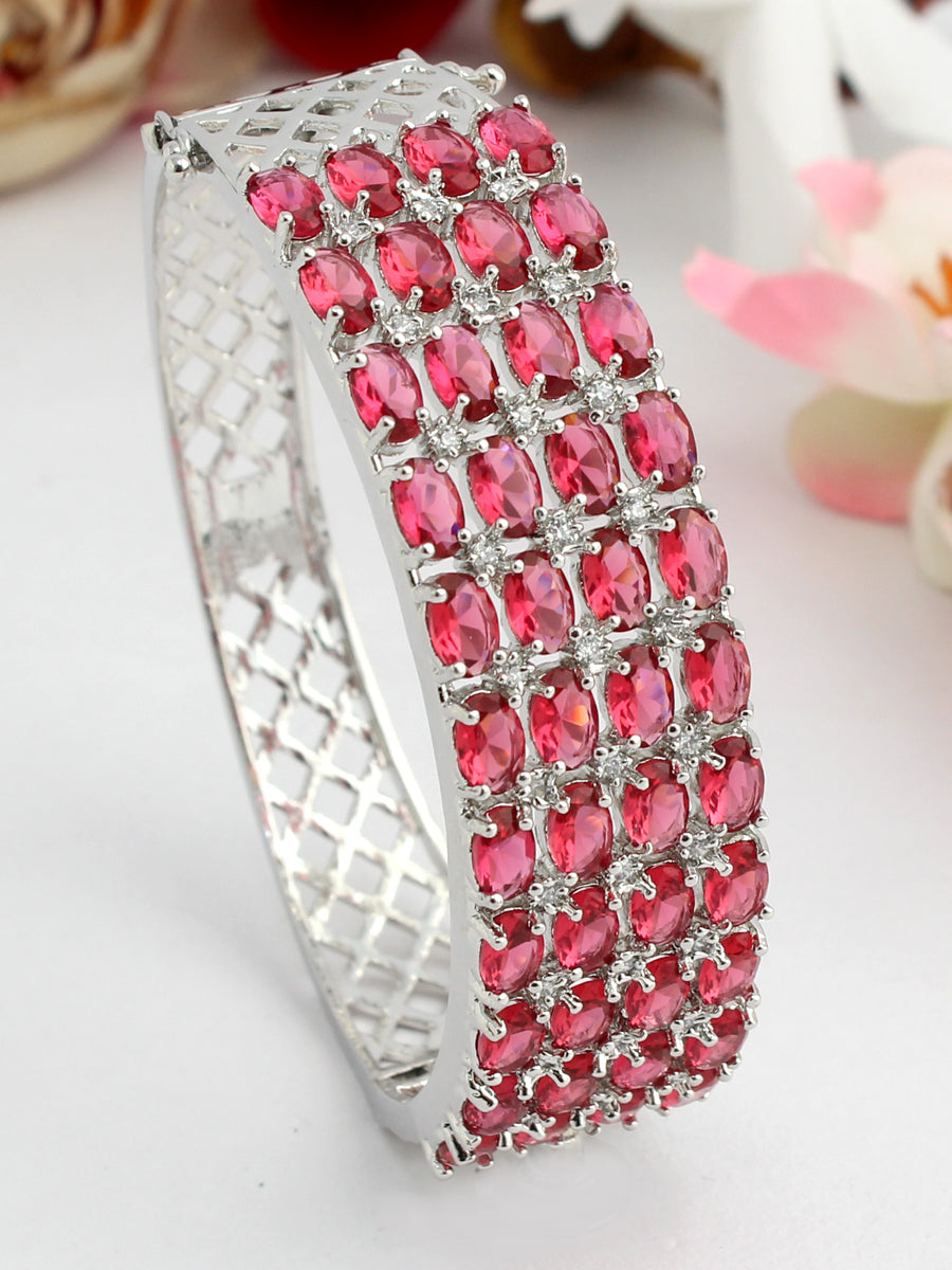Prachi Bracelet-Ruby Pink