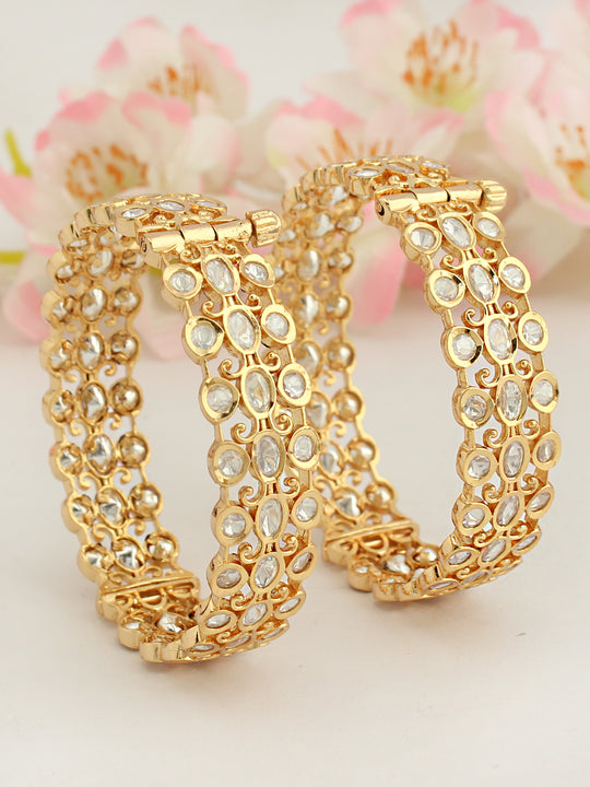 Manushi Bangle Set-White