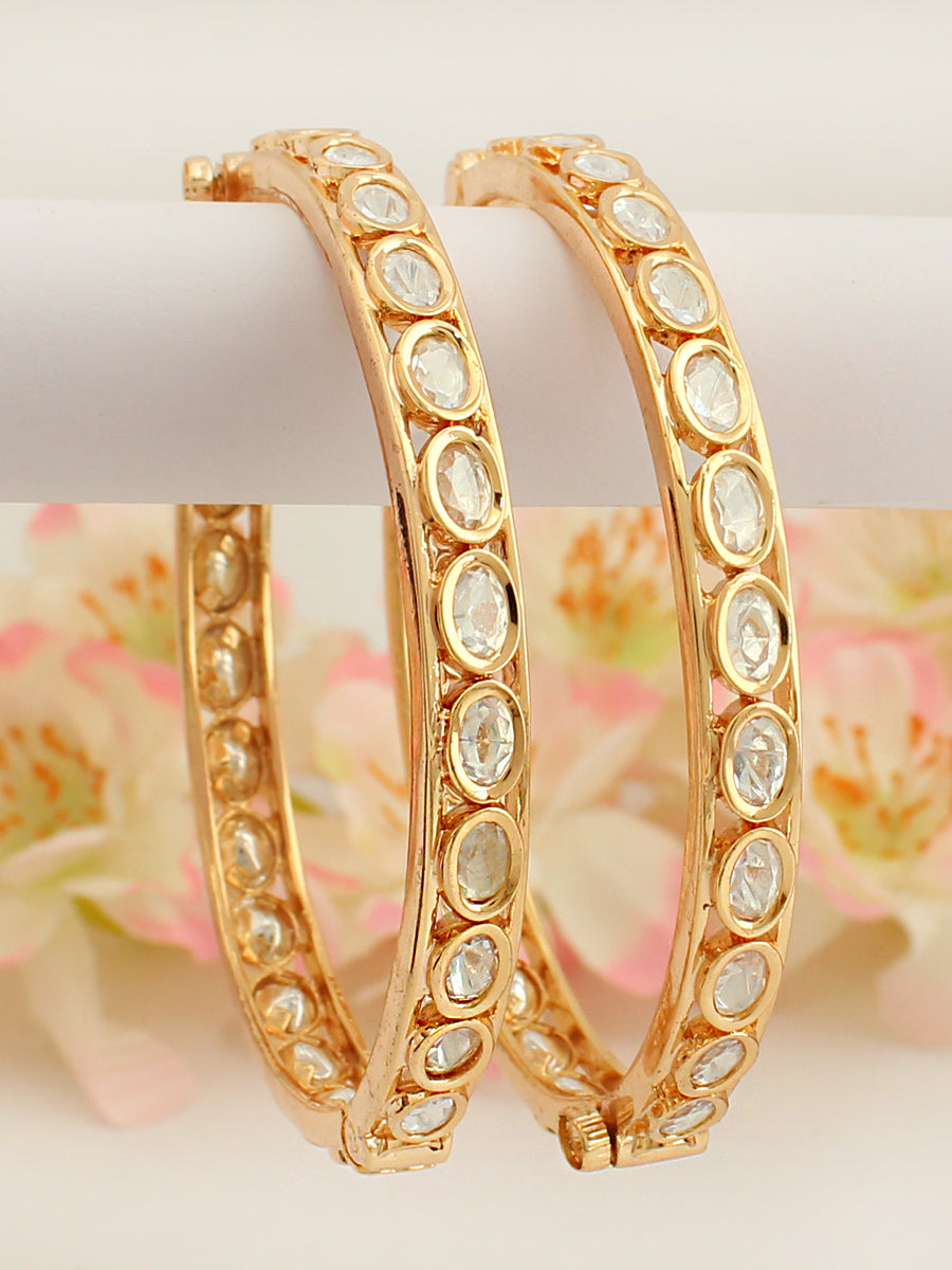 Nihira Bangle Set-White