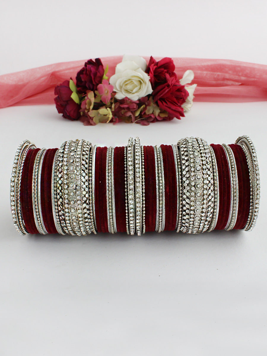 Maryam Bangle Set (Silver)