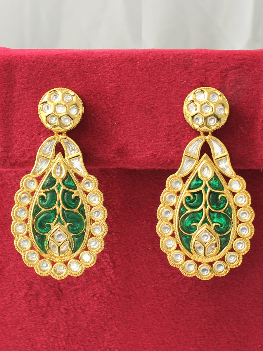 Neemrana Earrings-Green