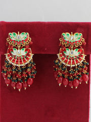 Divya Earrings-Red