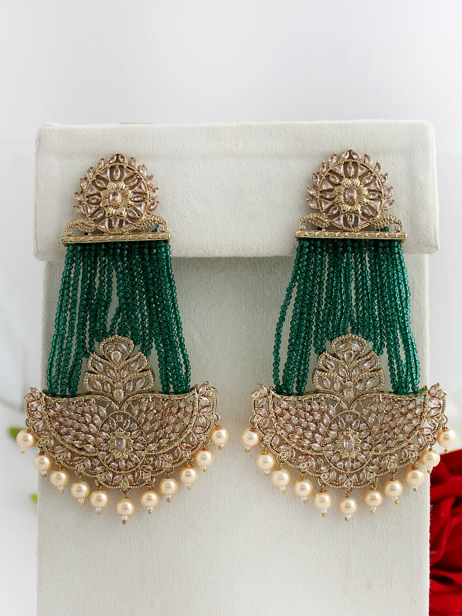 Shamita Earrings-Green