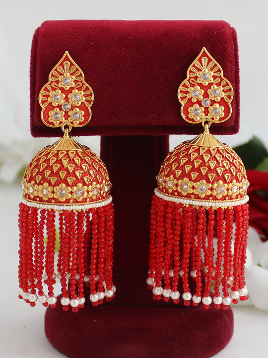 Maryam Earrings-Red